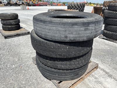 Quantity of (4) 11R24.5 Tires