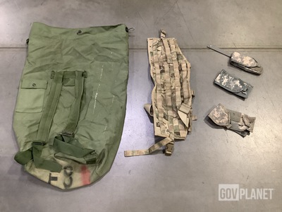 (59) Duffel Bags, (29) Tactical Assault Panels & Assorted Items