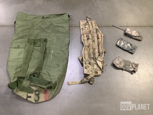 (59) Duffel Bags, (29) Tactical Assault Panels & Assorted Items