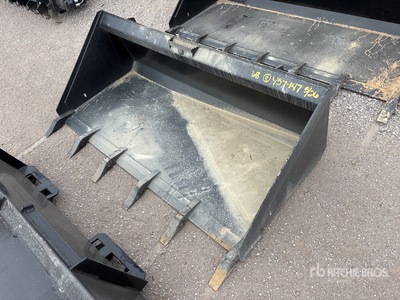 Mid-State 68 in Low Pro w/Teeth Skid Steer Bucket (Unused)