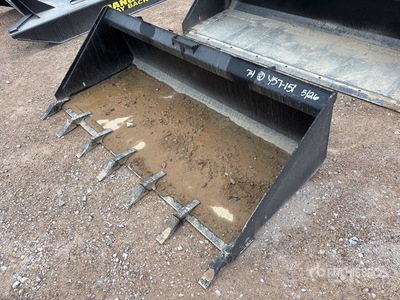 All-Star 74 In Low Pro w/Teeth Skid Steer Bucket (Unused)
