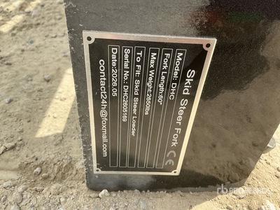 2026 GIYI GY-DHC 59 in Skid Steer Forks (Unused)