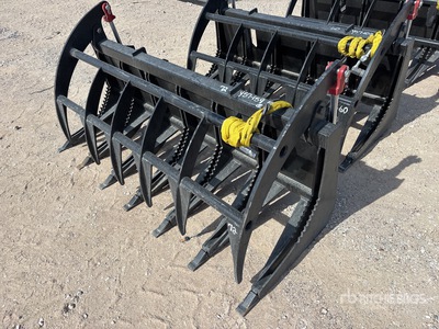 All-Star 72 In E-Series Skid Steer Root Rake (Unused)