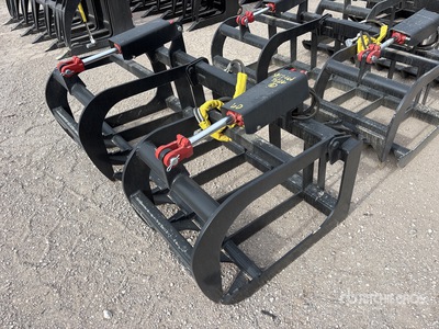 Mid-State 60 in E-Series Root Skid Steer Grapple (Unused)