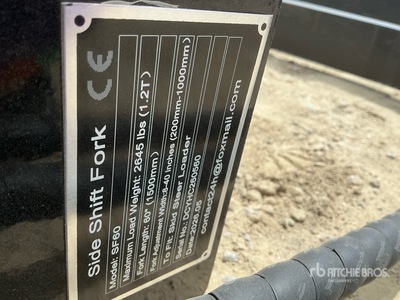 2026 GIYI GY-SF60 60 in Skid Steer Forks (Unused)