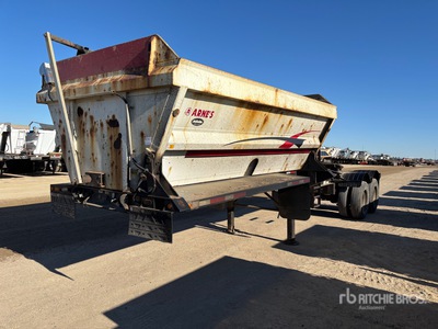 2014 Arnes 15 ft T/A Super B-Train Lead Side Dump Trailer