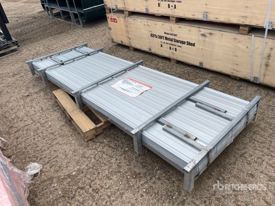 Quantity of (100) 2026 MTO A0311 Galvalume Corrugated Steel Panels 9 ft 10 in x 3 ft (Unused)