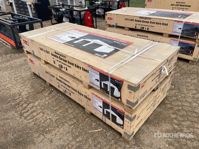 2026 MTO A3325 Double Garage Metal 33 ft x 25 ft Shed (Unused)