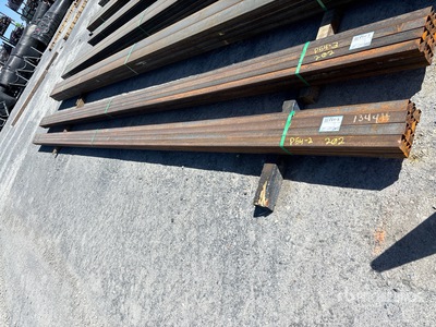 Quantity of (16) Kit Containers Square Tubing Pipe (Unused)