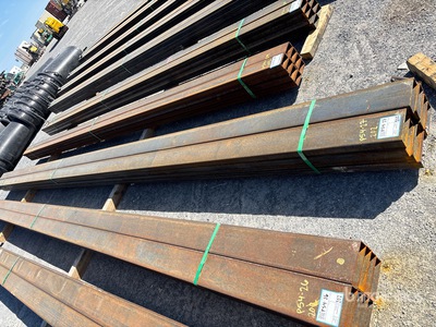 Quantity of Kit Containers Square Tubing Pipe (Unused)