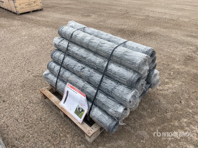 Quantity of (20) 2026 MTO A1230 100 ft x 4 ft Galvanized Farm Fencing (Unused)