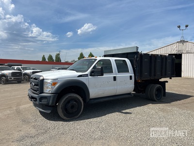 2016 Ford F-450 XL 4x2 Crew Cab Flatbed Dump Truck