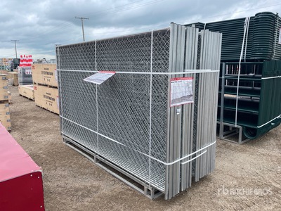 Quantity of (32) 2026 MTO A1830 9 ft 7 in x 6 ft Chain Link Temporary bouw hek (Unused)