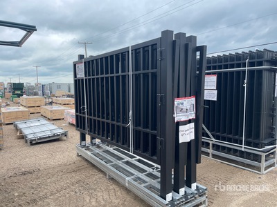 Quantity of (3) 2026 MTO A2007N 19 ft x 7 ft Metal Farm Bi-Parting Driveway Gate (Unused)