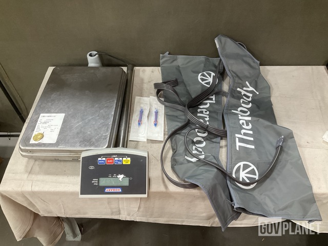 (1) Scale, (1) Compression Boots & Assorted Items