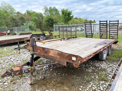 2014 Pequea 17 ft T/A Equipment Trailer