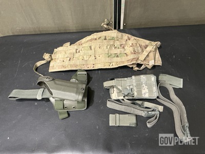 (42) Tactical Assault Panels, (1) Universal Holster & Assorted Items