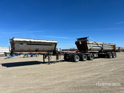 2012 Arnes 15 ft B-Train Lead Remolque de descarga lateral