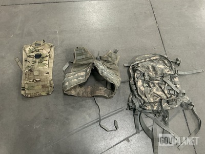 (72) Hydration System Carriers, (13) Fighting Load Carriers & Assorted Items