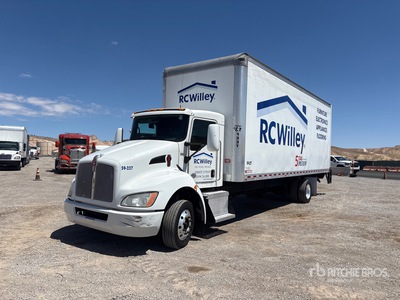 2017 Kenworth T270 4x2 Moving Gesloten vrachtwagen