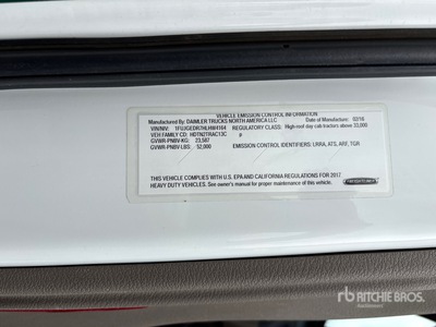 2017 Freightliner Cascadia 125 6x4 3-Achs Sattelzugmaschine
