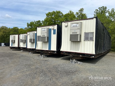 5 Unit 60 ft x 11 ft Portable Quad/A Oficina móvil