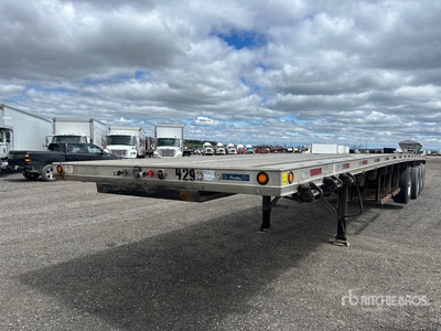 2009 Alutrec 50 ft Quad/A Flatbed Trailer