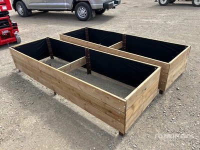Quantity of (2) 30 In x 96 In x 15 In Raised Garden Boxes Divers - Équipement d'aménagement paysagé