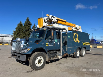 2008 Posi-Plus 400-48-R 46 ft on 2009 International 7400 SBA 6x4 Extended Cab Piattaforma Autocarrata