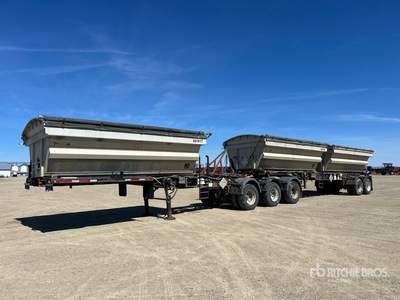2009 Arne's 16 ft B-Train Lead Remolque de descarga lateral