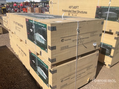 2026 KJ K3939 Double Garage Metal Shed (Unused)