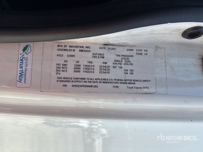 2022 International LT625 6x4 Cabina con cuccetta per trattore stradale