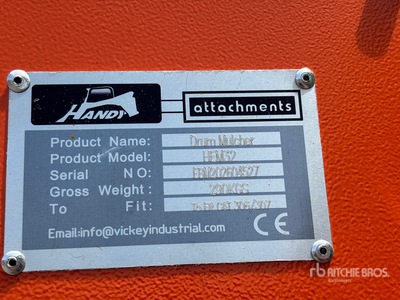 2026 Handy HEM32 36 in Excavator Mulcher - Fits 4 - 8 ton (Unused)