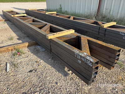 Quantity of (5) 18 in x 20 ft Metal Trusses (Unused)