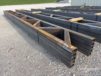 Quantity of (5) 18 in x 20 ft Metal Trusses (Unused)