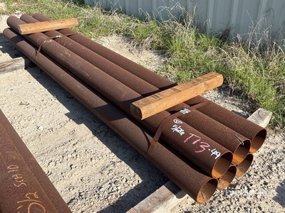 Quantity of (6) 5 1/2 in Sch 10 x 10 ft Steel Pijp (Unused)