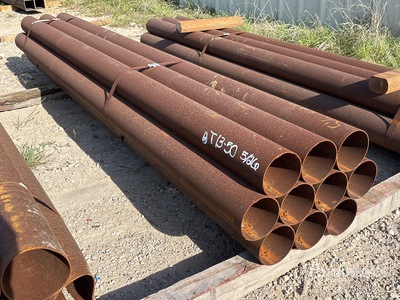 Quantity of (10) 5 1/2 in Sch 10 x 10 ft Steel Pijp (Unused)