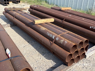 Quantity of (10) 5 1/2 in Sch 10 x 10 ft Steel Pijp (Unused)