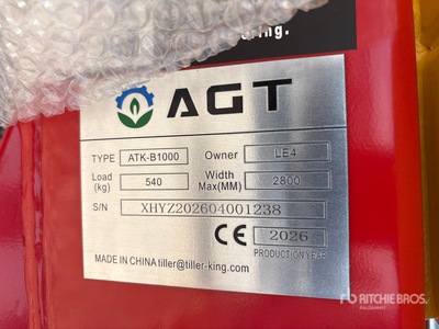 2026 AGT ATK-B1000 2 Post 10000 lb Vehicle Lift (Unused)