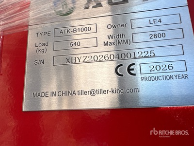 2026 AGT ATK-B1000 2 Post 10000 lb Vehicle Lift (Unused)