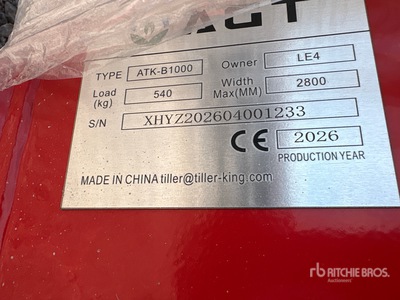 2026 AGT ATK-B1000 2 Post 10000 lb Vehicle Lift (Unused)