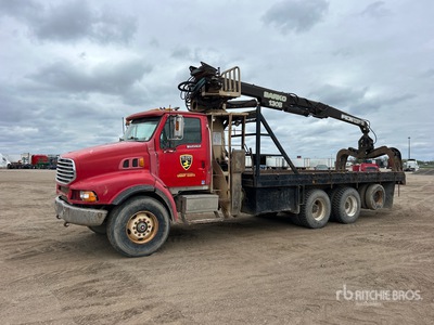 Barko 130B 18900 lb Knuckle Boom on 2005 Sterling LT9500 8x4 Grapple Truck
