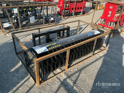 2026 Mower King SSAB72 72 in Skid Steer Broom (Unused)