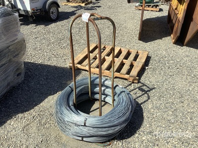 Quantity of (7) Coils of Smooth Galvanized Wire (Unused)