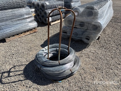 Quantity of (7) Coils of Smooth Galvanized Wire (Unused)