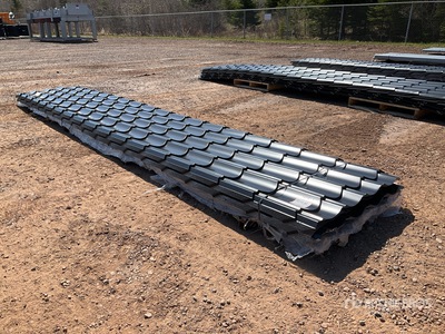 Quantity of (120) 37 in x 18 ft Black Metal Roofing