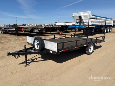 2013 Double A 14 ft S/A Utility Trailer