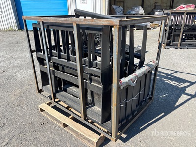Quantity of (5) 2026 Mower King SA-100 48 in Heavy Duty Skid Steer Forks (Unused)