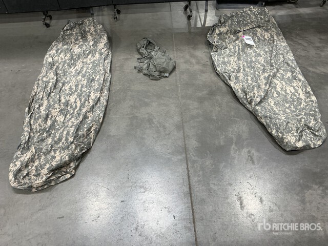 (1) Modular Sleeping Bag, (1) Sleeping Bag, (22) Stuff Sacks & (55) Bivy Covers