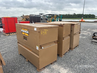 Quantity of (3) Knaack Job Site Box